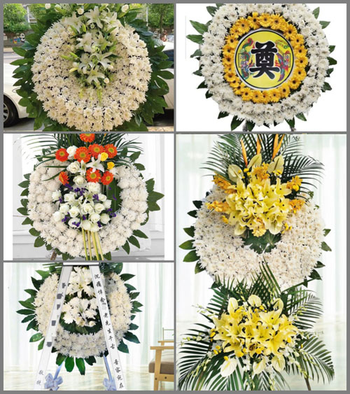 陕西咸阳市三原县嵯峨镇岳村花圈速递